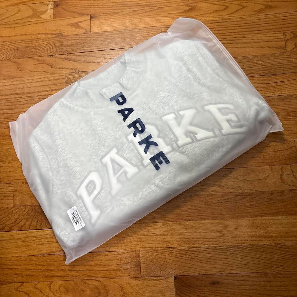 PARKE Varsity Fleece Mockneck Sweatshirt size S/M